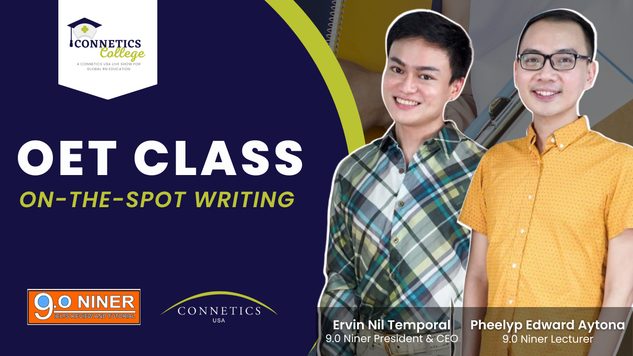 Oet Writing Tips For Nurses