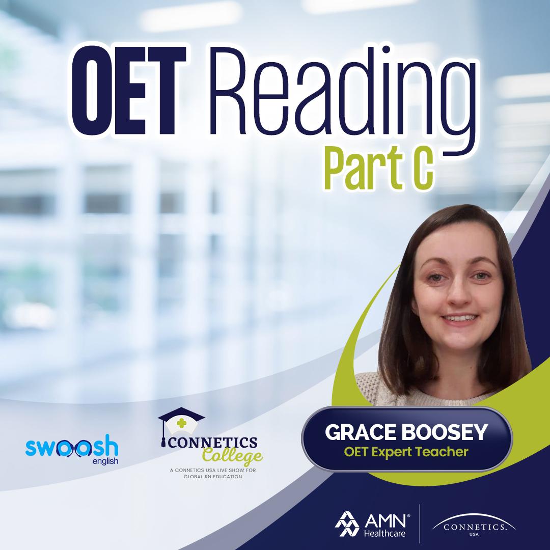 OET Listening Test Part C - Connetics USA